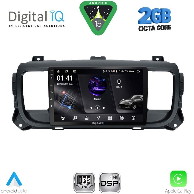 DIGITAL IQ RSF 4729_CPA (9inc) MULTIMEDIA TABLET for CITROEN JUMPY-SPACETOURER – PEUGEOT EXPERT-TRAVELLER – TOYOTA PROACE mod.2016-2026
