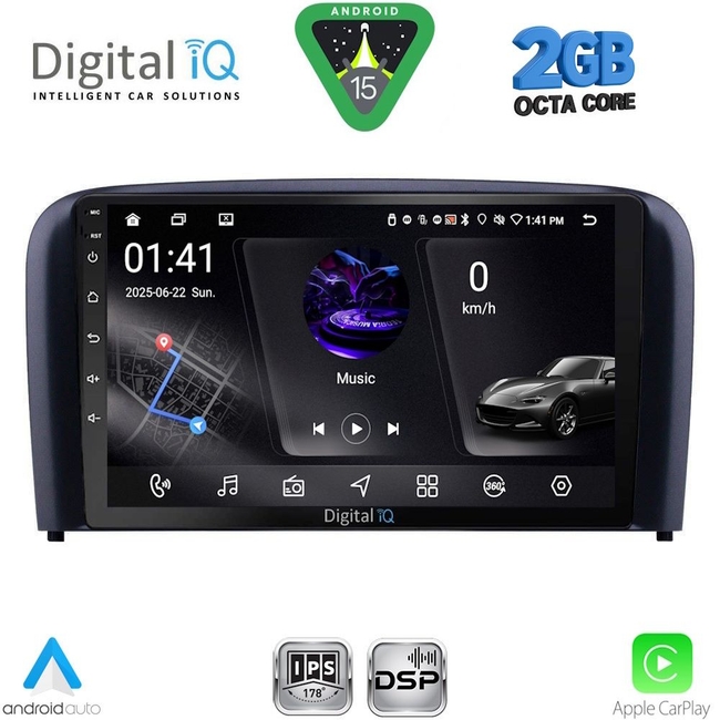 DIGITAL IQ RSF 4786_CPA (9inc) MULTIMEDIA TABLET for VOLVO S80 mod. 1999-2006
