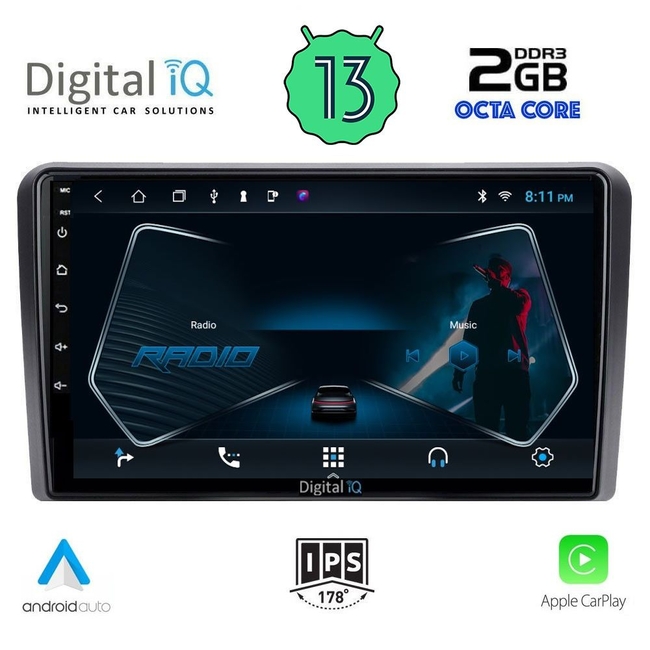 DIGITAL IQ RTC 5087_CPA (10inc) MULTIMEDIA TABLET for CITROEN C5-DS5 mod. 2007-2017 (with ORIGINAL NAVI)