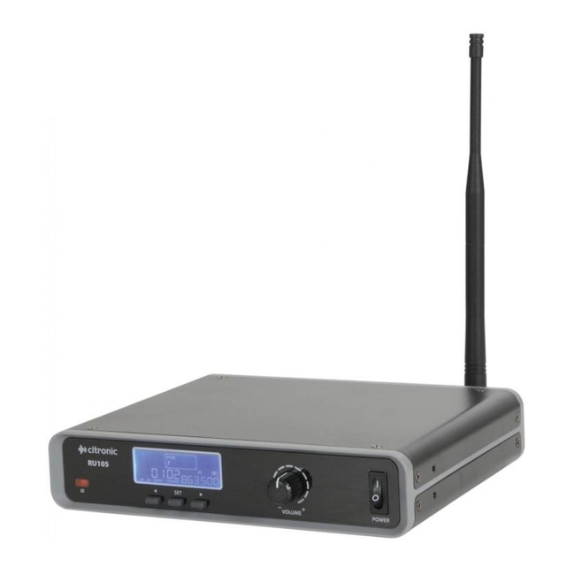 Citronic RU105-H Επαγγελματικό Δυναμικό Ασύρματο Μικρόφωνο Χειρός UHF (Σετ)