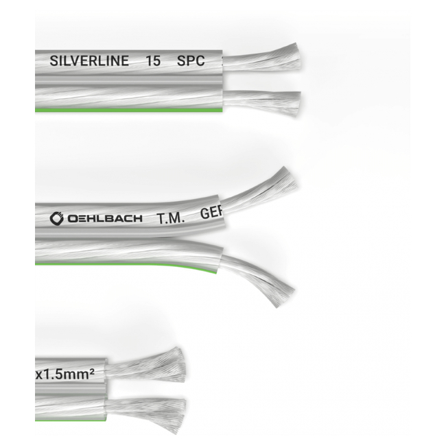 Oehlbach Silverline SP-15 Επαργυρωμένο Καλώδιο Ηχείων 2 x 1.5 mm² 4m (Τεμάχιο)