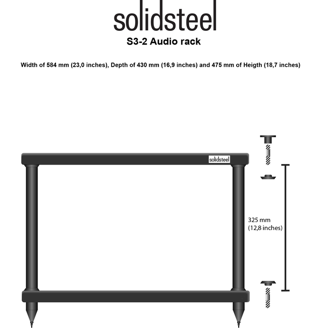 Solidsteel S3-2 - Walnut