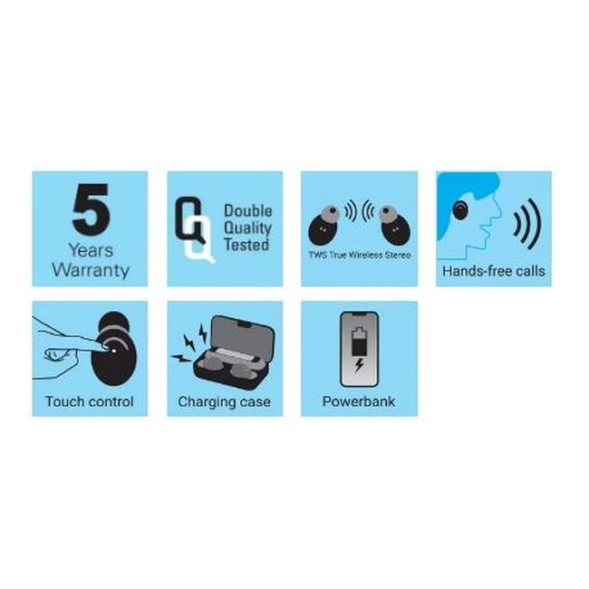 Sandberg Bluetooth Earbuds + Powerbank (126-38)