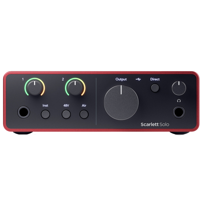 Focusrite Scarlett Solo Studio 4th Gen - Ολοκληρωμένο πακέτο με Κάρτα Ήχου + Μικρόφωνο + Ακουστικά  153100154