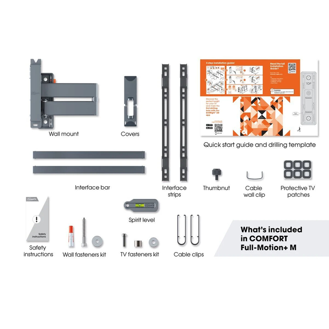 Vogel's TVM 3443 - White - Full Motion (32''-65'') 8712285350382