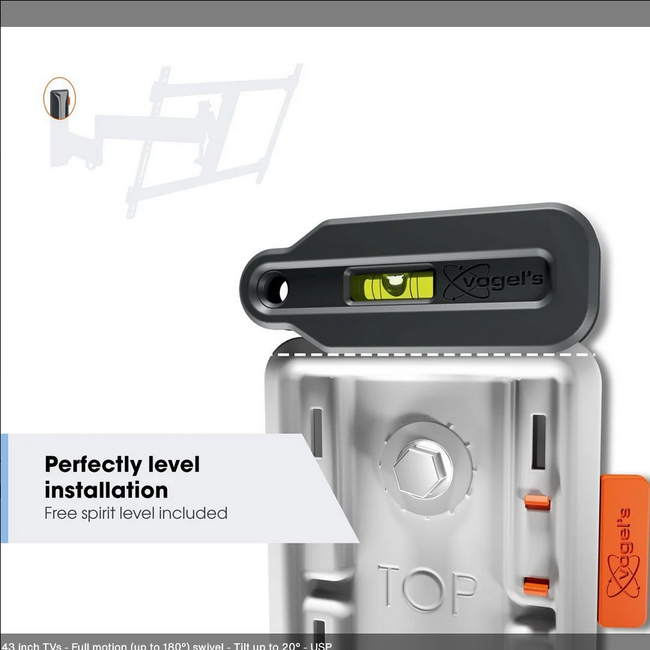 Vogel's TVM 3243 - White - Full Motion (19''- 43'') 8712285349782