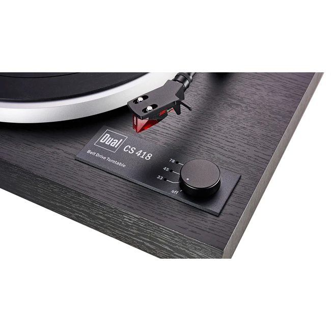 Dual CS 418 Black - Belt Drive - Με προενισχυτή. 5 ΧΡΟΝΙΑ ΕΓΓΥΗΣΗ
