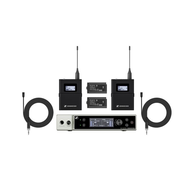 SENNHEISER EW-DX MKE-2-SET-R1-9 (520-607.8) Διπλό Σετ Πέτου