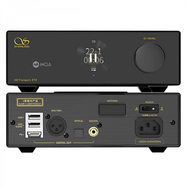 Shanling ET3 CD transport - Black (6972835391636)