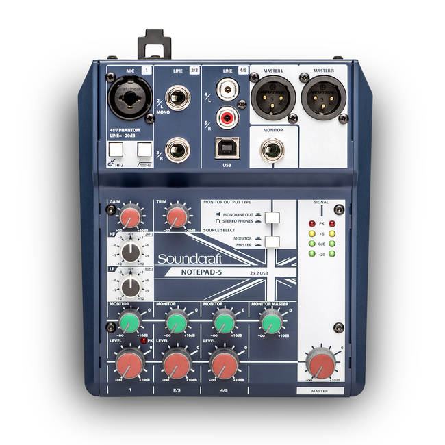 Soundcraft Notepad-5  - 1 mic 2 stereo