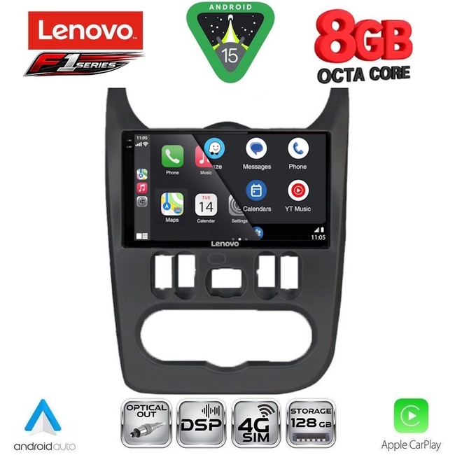 LENOVO SSR 10103_CPA (9inc) MULTIMEDIA TABLET for DACIA DUSTER mod. 2012-2019