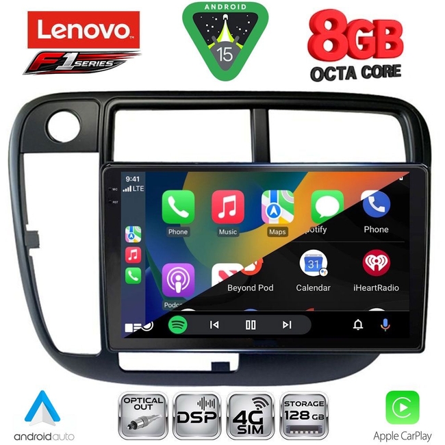 LENOVO SSR 10186_CPA CLIMA (9inc) MULTIMEDIA TABLET for HONDA CIVIC mod. 1995-2001