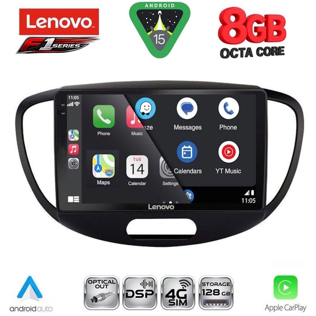 LENOVO SSR 10223_CPA (9inc) MULTIMEDIA TABLET for HYUNDAI i10 mod. 2008-2013