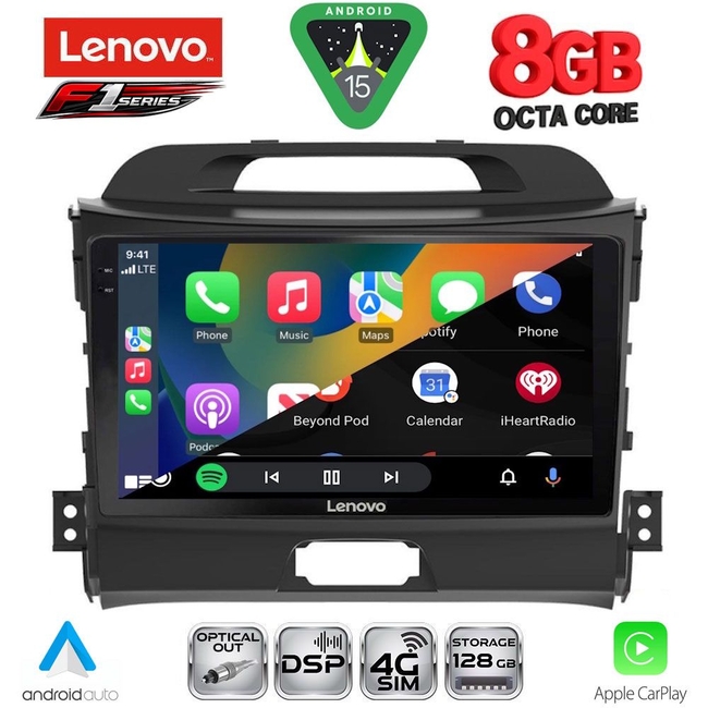 LENOVO SSR 10325_CPA (9inc) MULTIMEDIA TABLET for KIA SPORTAGE mod. 2010-2015