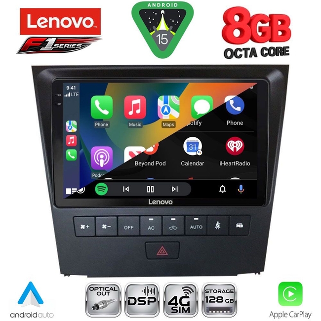 LENOVO SSR 10341_CPA (9inc) MULTIMEDIA TABLET for LEXUS GS mod. 2004-2011