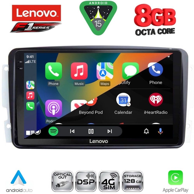 LENOVO SSR 10401_CPA (9inc) MULTIMEDIA TABLET for MERCEDES CLK (W209) mod. 2000-2004