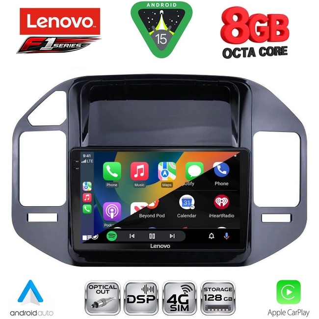 LENOVO SSR 10444_CPA (9inc) MULTIMEDIA TABLET for MITSUBISHI PAJERO mod. 1999-2006