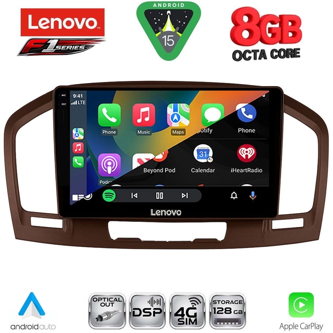 LENOVO SSR 10491BR_CPA (9inc) MULTIMEDIA TABLET for OPEL INSIGNIA  mod.2008-2013 (BROWN)