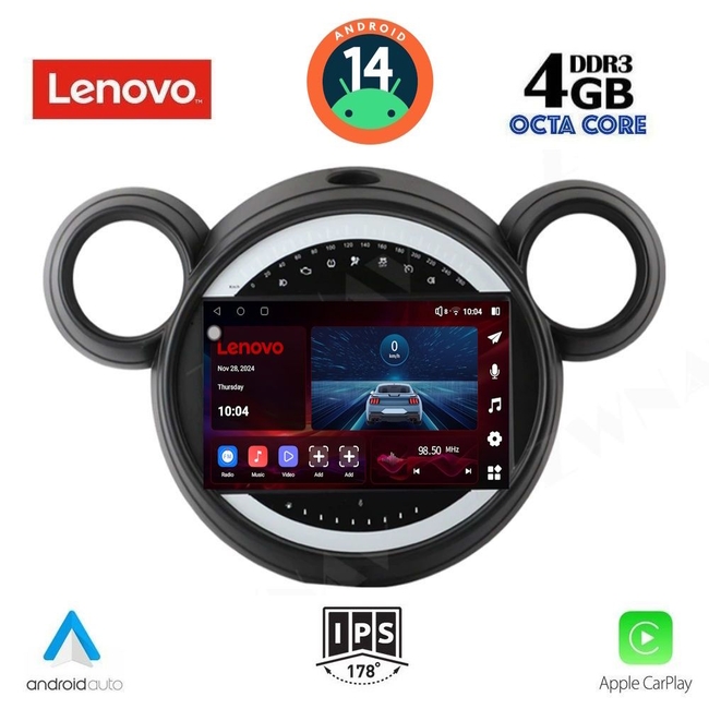 LENOVO SSV 8065_CPA (9inc) MULTIMEDIA TABLET for MINI COUNTRYMAN (R60) mod. 2010-2016 - PACEMAN (R61) mod. 2013-2016