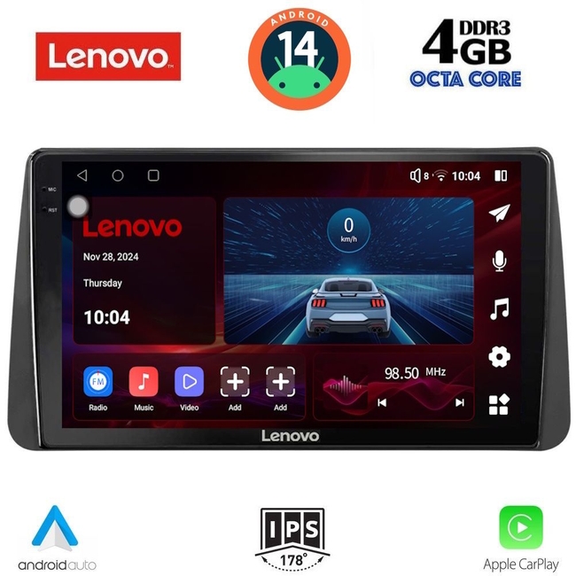 LENOVO SSV 8149_CPA DASH (9inc) MULTIMEDIA TABLET for FIAT TIPO mod. 2018-2023
