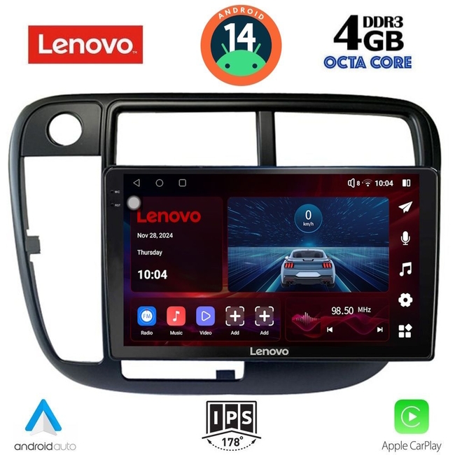 LENOVO SSV 8186_CPA CLIMA (9inc) MULTIMEDIA TABLET for HONDA CIVIC mod. 1995-2001
