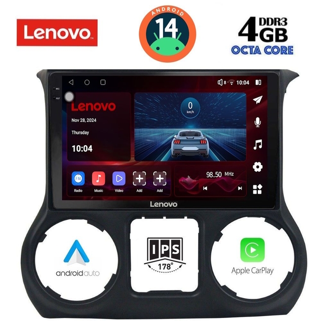 LENOVO SSV 8296_CPA (10inc) MULTIMEDIA TABLET for JEEP WRANGLER  mod. 2014-2017