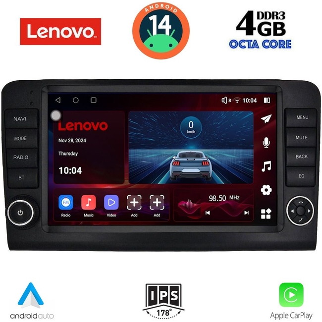 LENOVO SSV 8416_CPA (9inc) MULTIMEDIA TABLET for MERCEDES ML (W164) – GL (X164) mod. 2005-2011