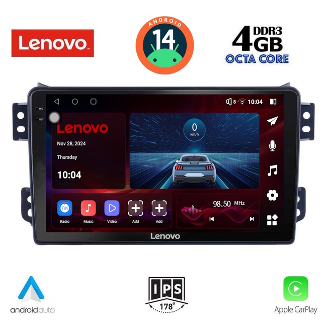 LENOVO SSV 8682_CPA (9inc) MULTIMEDIA TABLET for OPEL AGILA - SUZUKI SPLASH mod. 2008&gt;
