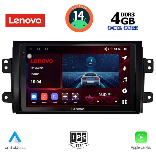 LENOVO SSV 8688_CPA (9inc) MULTIMEDIA TABLET for FIAT SEDICI – SUZUKI SX4 mod. 2005-2013