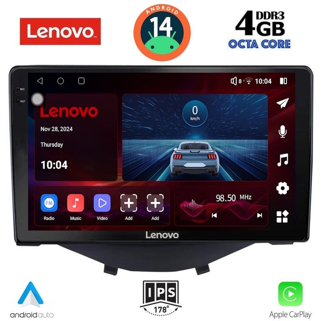 LENOVO SSV 8715_CPA CLIMA (9inc) MULTIMEDIA TABLET for CITROEN C1-PEUGEOT 108-TOYOTA AYGO mod. 2014&gt;