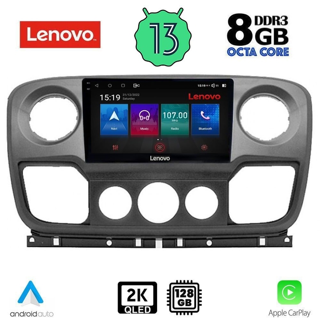 LENOVO SSW 10463_CPA (10inc) MULTIMEDIA TABLET for NISSAN NV400 - OPEL MOVANO - RENAULT MASTER mod. 2010-2020