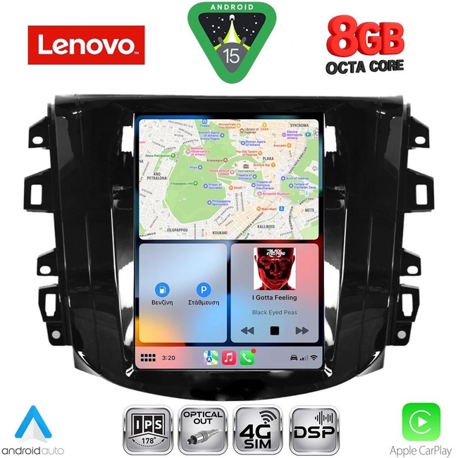 LENOVO SSW 10856_CPA TESLA STYLE for NISSAN NAVARA mod. 2016-2025