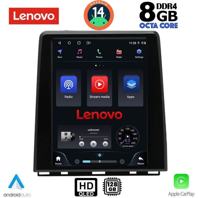 LENOVO SSW 10947_CPAA (LOW VERSION) TESLA STYLE for RENAULT CLIO 5 mod. 2019&gt;
