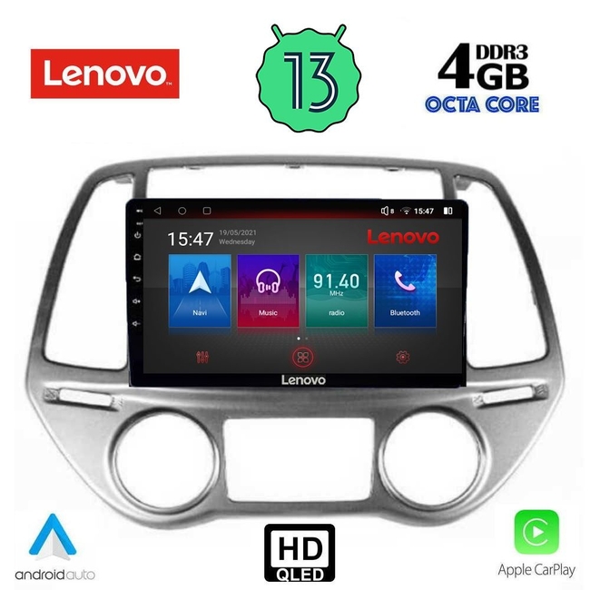LENOVO SSX 9227_CPA CLIMA (9inc) MULTIMEDIA TABLET for HYUNDAI i20 mod. 2008-2012