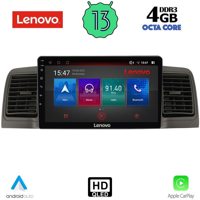 LENOVO SSX 9712_CPA (9inc) MULTIMEDIA TABLET for TOYOTA COROLLA mod. 2001-2006