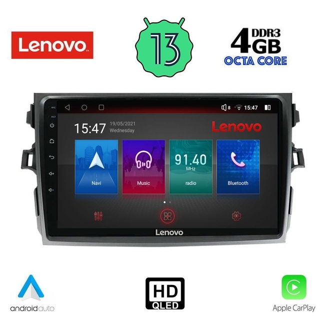 LENOVO SSX 9713_CPA (9inc) MULTIMEDIA TABLET for TOYOTA COROLLA 4D mod. 2006-2012