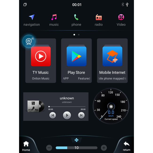 LENOVO SSX 9985_CPA TESLA STYLE for VW GOLF 7 mod. 2013-2021