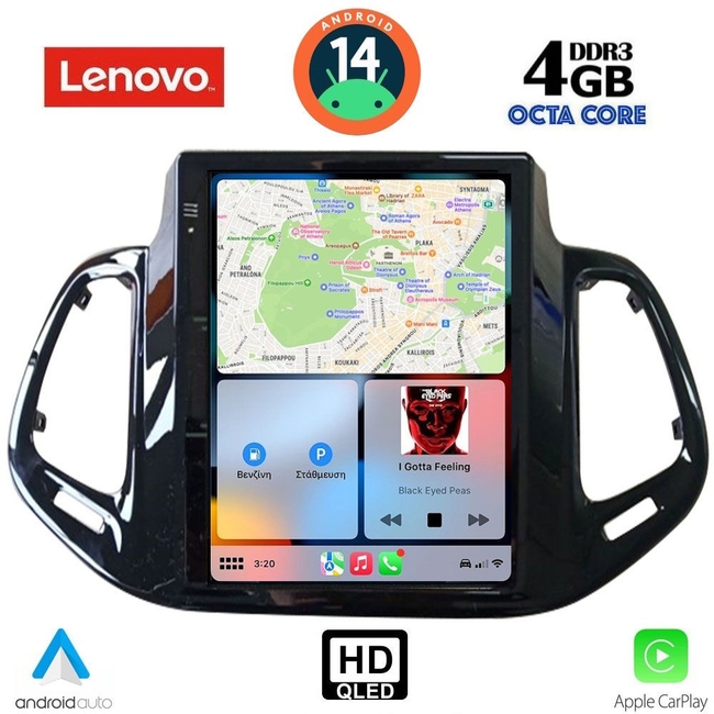 LENOVO SSX 9878_CPA TESLA STYLE for JEEP COMPASS mod. 2017-2021