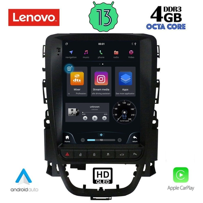 LENOVO SSX 9972_CPA TESLA STYLE  for OPEL ASTRA J mod. 2011-2016