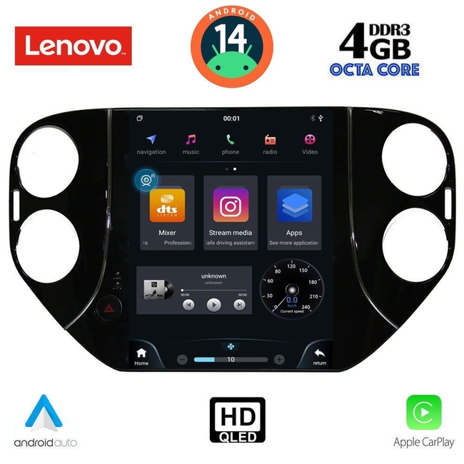 LENOVO SSX 9989_CPA TESLA STYLE  for  VW TIGUAN mod. 2010-2013