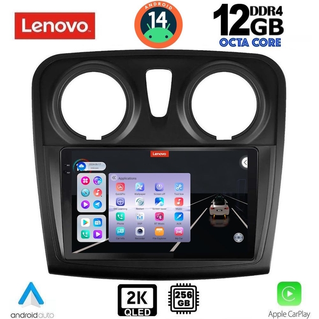 LENOVO SSZ 12108_CPA (9inc) MULTIMEDIA TABLET for DACIA LOGAN – SANDERO mod. 2012-2019