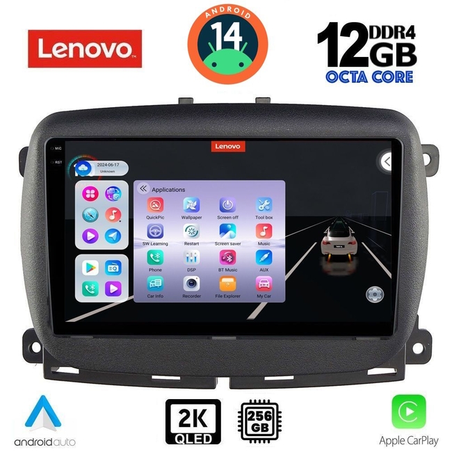 LENOVO SSZ 12131_CPA (9inc) MULTIMEDIA TABLET for FIAT 500 mod. 2016&gt;