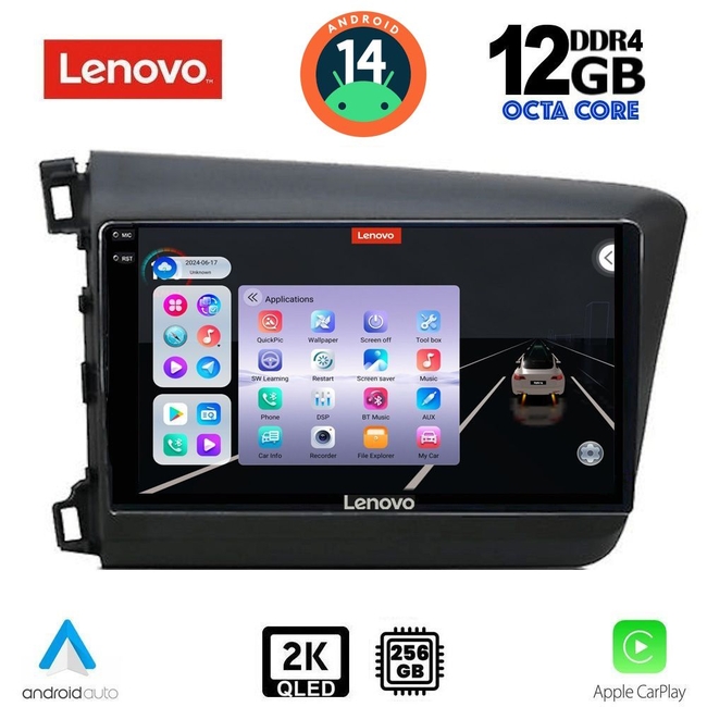 LENOVO SSZ 121904D_CPA (9inc) MULTIMEDIA TABLET for HONDA CIVIC  4Doors mod. 2012-2016