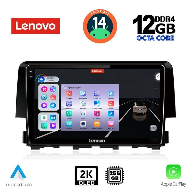 LENOVO SSZ 12191_CPA (9inc) MULTIMEDIA TABLET for HONDA CIVIC mod. 2016>