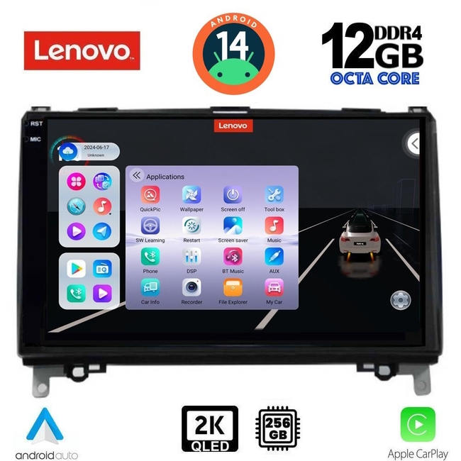 LENOVO SSZ 12400_CPA (9inc) MULTIMEDIA TABLET for MERCEDES A – B -SPRINTER – VITO mod. 2007&gt;