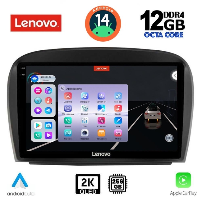 LENOVO SSZ 12427_CPA (9inc) MULTIMEDIA TABLET for MERCEDES SL (R230) FACELIFT mod. 2006-2012