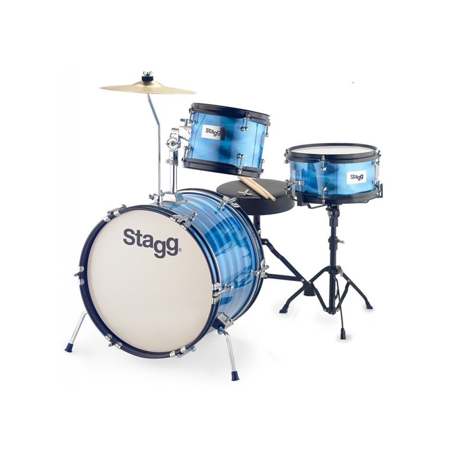 STAGG TIM JR 3/16B BL Ακουστικό Drum Set Junior με Πιατίνια