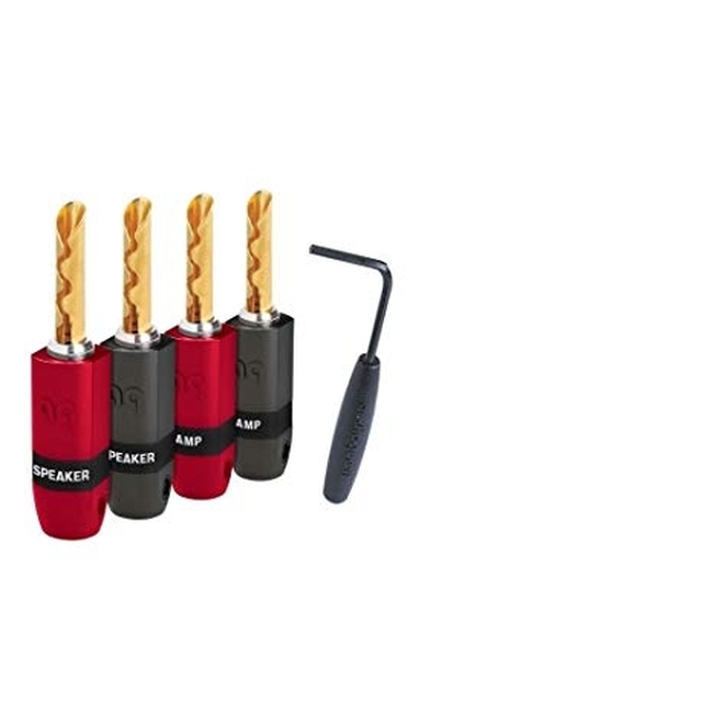Audioquest SureGrip-300 BFA-Bananas Gold plated - 4 τεμαχια (706585447)