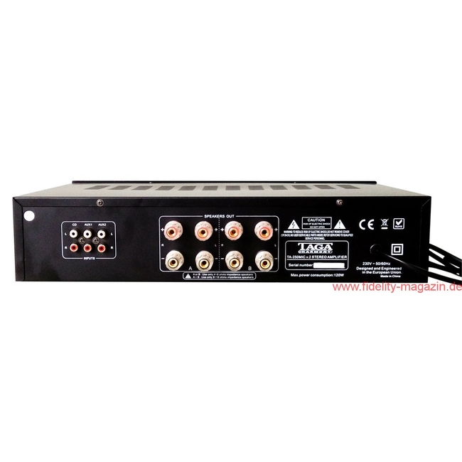 Taga Harmony TA-250MIC v.2  Ολοκληρωμένος ενισχυτής με είσοδο Μικροφώνου