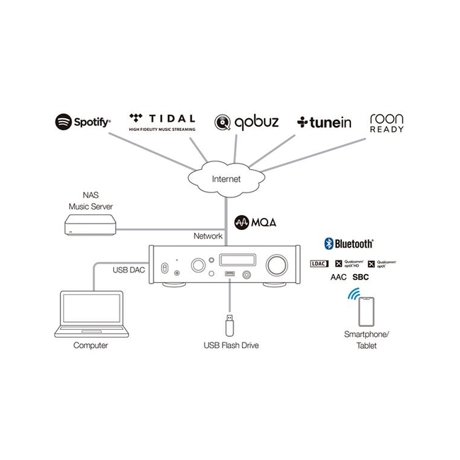 TEAC NT-505-X Silver USB DAC & Network Preamplifier